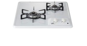 コンパクトタイプ２口グリルレス  ４５cm　DC2025S（ホーロートップ）ハーマン