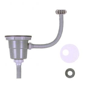 浅型（短尺）排水部品S-MOA（オーバーフロー付）（ジャバラ）